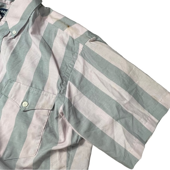 Vintage men’s button down western short sleeve 5 shirt bundle / crafting fabric - Picture 15 of 16